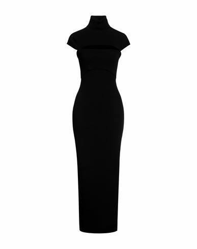 The Attico Woman Maxi dress Black Viscose, Polyester Cover