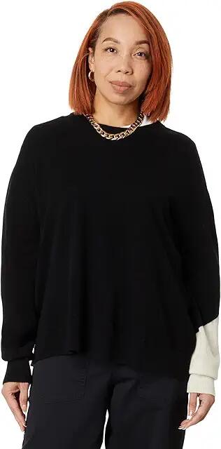 LABEL Go-To Sweater (Black/Putty) Women's Clothing Cover