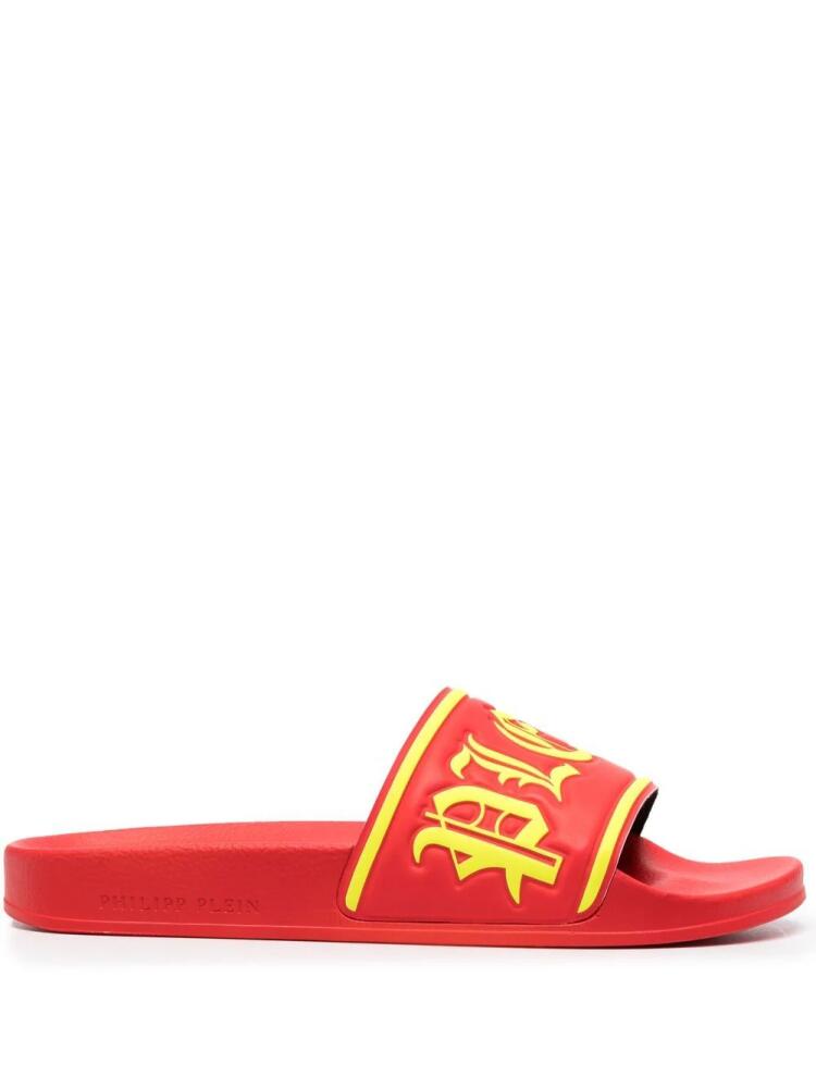 Philipp Plein gothic logo slides - Red Cover