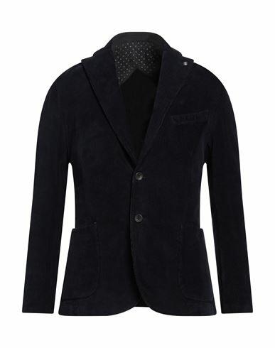 Barbati Man Blazer Midnight blue Cotton, Elastane Cover