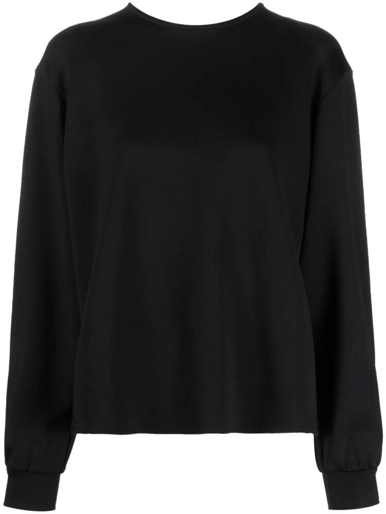 Viktor & Rolf bow-back long sleeves cotton T-shirt - Black Cover