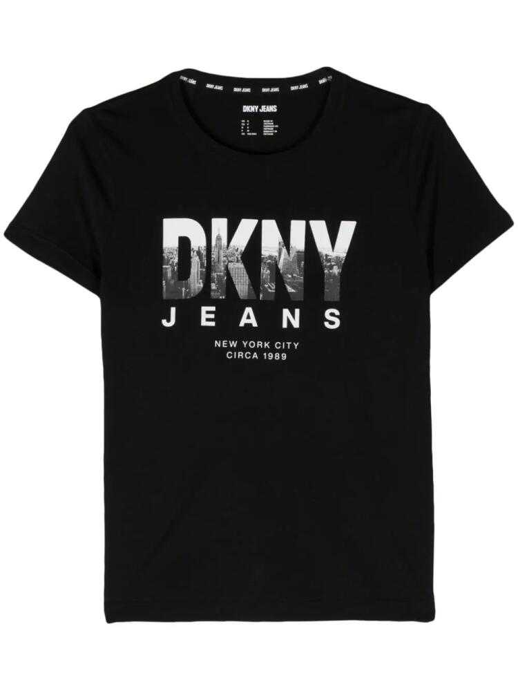 DKNY Skyline photograph-print T-shirt - Black Cover