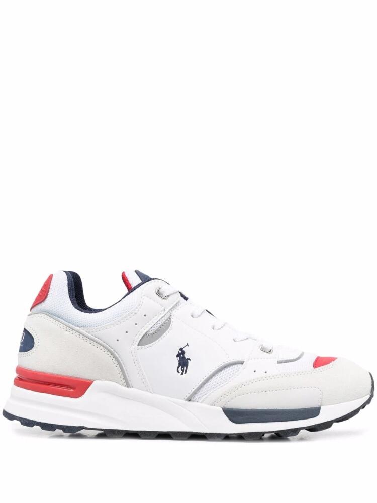 Polo Ralph Lauren panelled lace-up sneakers - White Cover