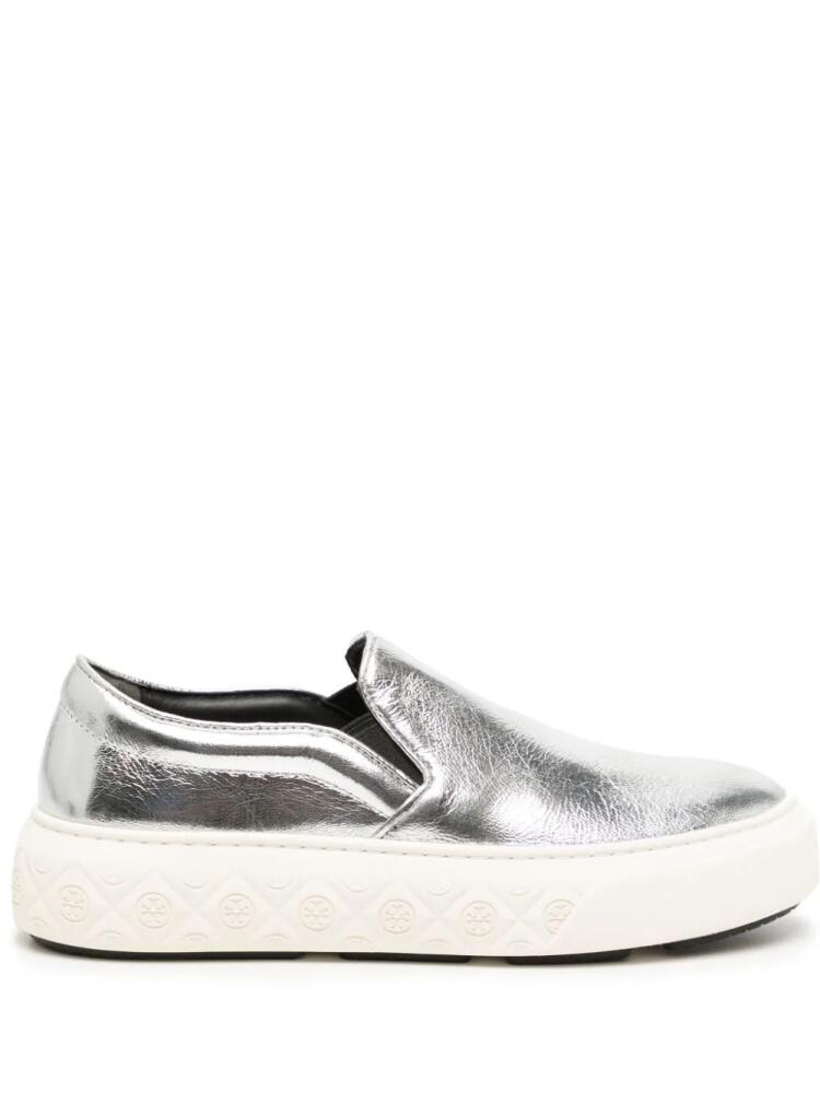 Tory Burch Ladybug metallic-finish sneakers Cover