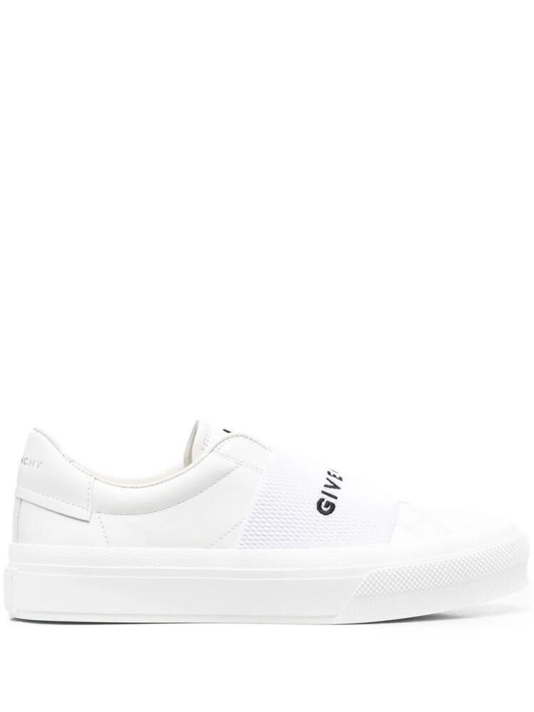 Givenchy logo-strap slip-on sneakers - White Cover