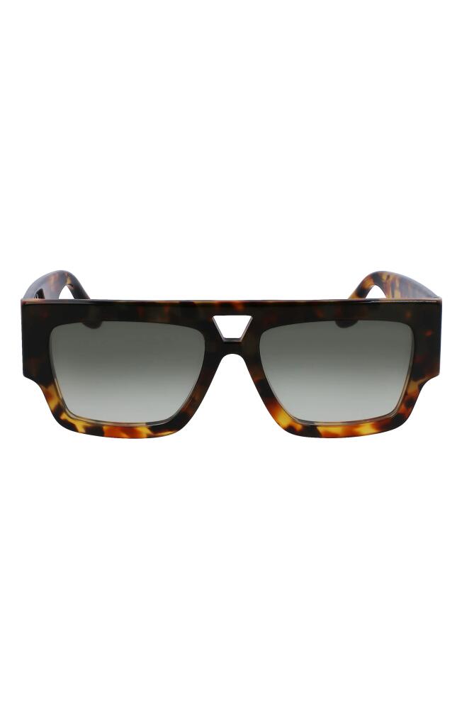 Victoria Beckham 55mm Square Sunglasses in Dark Havana Fade Cover