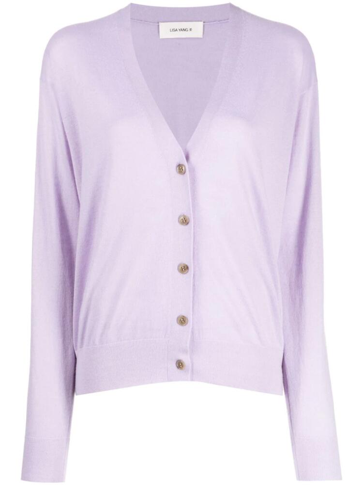 Lisa Yang Cia cashmere cardigan - Purple Cover