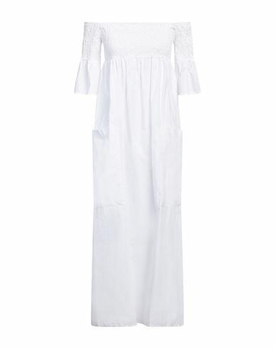 Imperial Woman Midi dress Ivory Cotton Cover