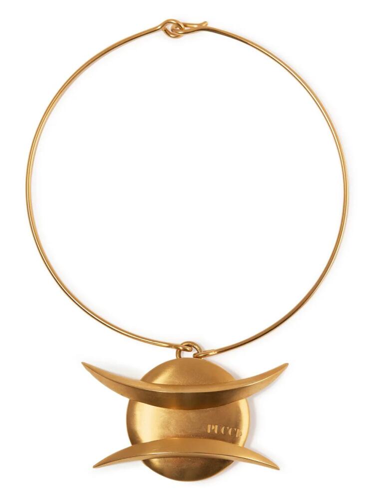 PUCCI round pendant necklace - Gold Cover