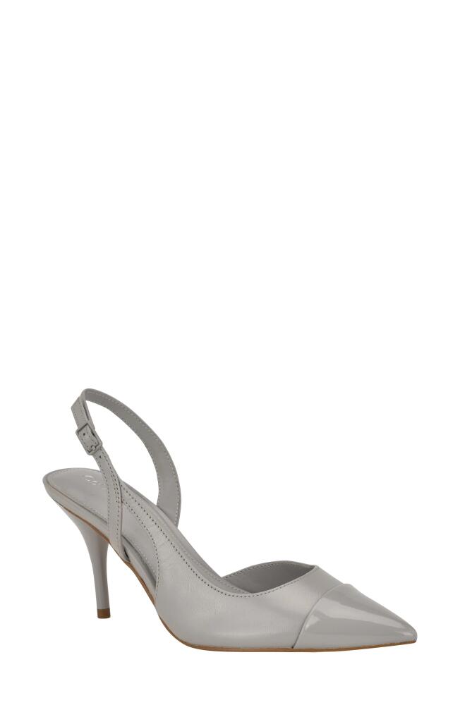 Calvin Klein Corinny Pointed Toe Pump in Light Grey Cover