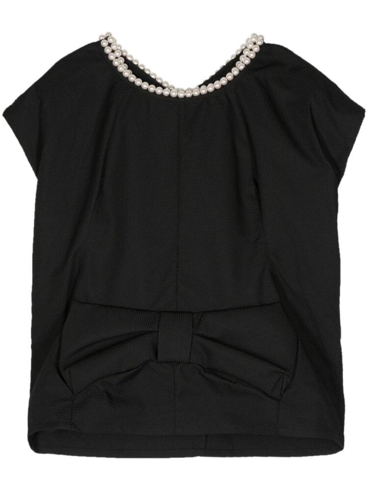 Junya Watanabe bow-detail sleeveless top - Black Cover