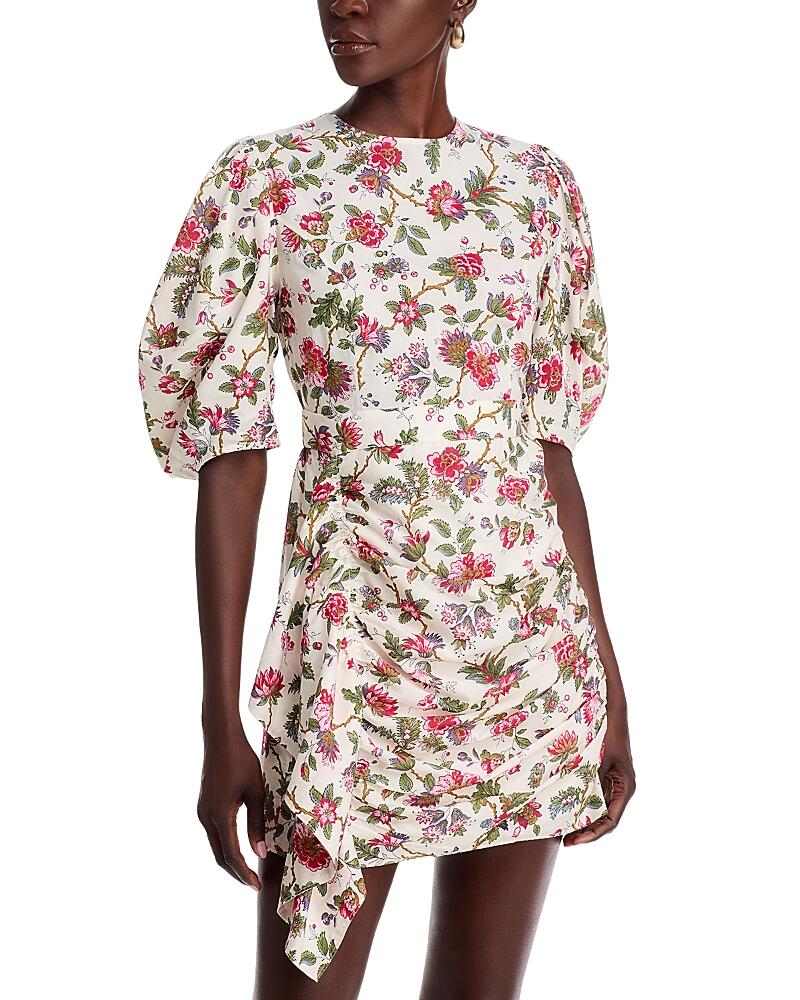 Pia Floral Print Cotton Mini Dress Cover