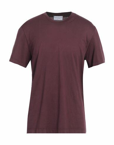 Ferragamo Man T-shirt Deep purple Cotton Cover