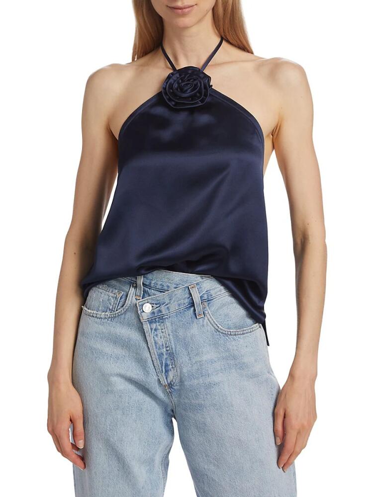 Cami NYC Women's Thandar Satin Rosette Camisole - Storm Cover