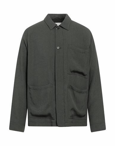 Nanushka Man Shirt Dark green Triacetate Cover