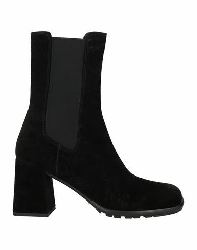 181 Woman Ankle boots Black Soft Leather Cover