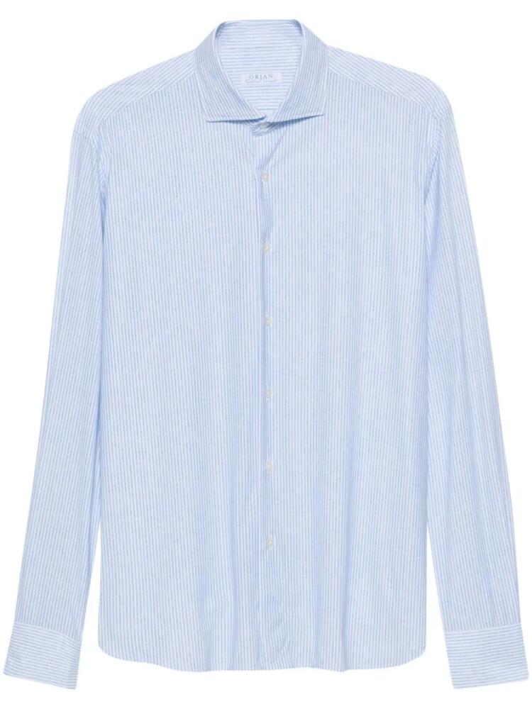 Orian striped stretch shirt - Blue Cover