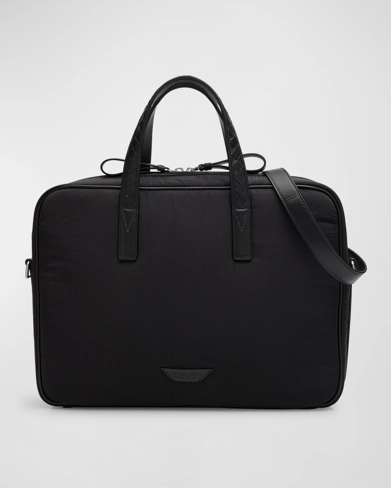 Bottega Veneta Men's Crossroad Padded Nylon Briefcase Cover