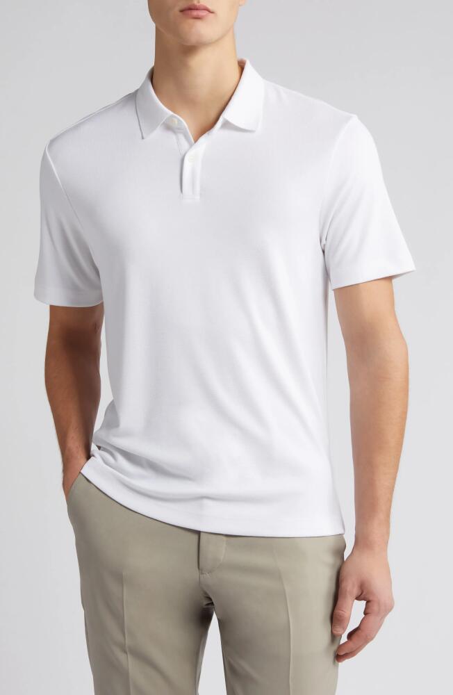 Theory Kayser Solid Polo in White Cover