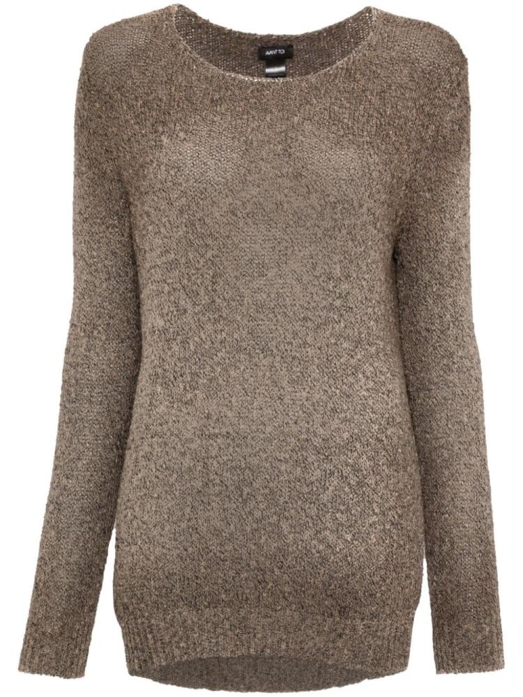 Avant Toi chunky-knit jumper - Brown Cover