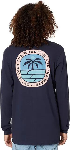 Quiksilver Solo Arbol Long Sleeve Tee (Navy Blazer) Men's Clothing Cover