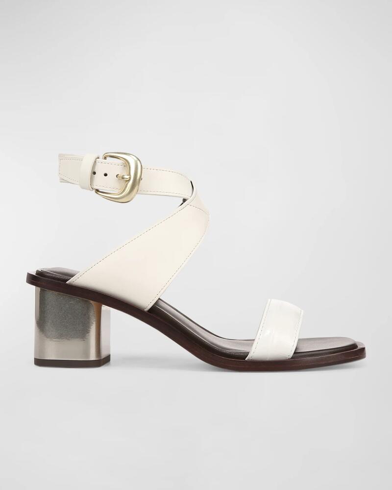 Vince Dalia Croco Ankle-Strap Sandals Cover