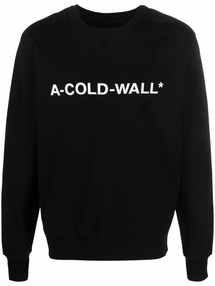 A-COLD-WALL* logo-print cotton sweatshirt - Black Cover