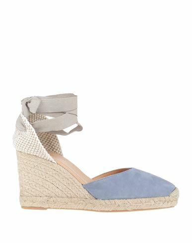 Mychalom Woman Espadrilles Pastel blue Soft Leather, Textile fibers Cover