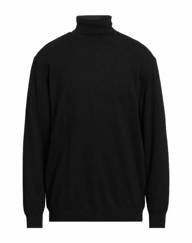 Herman & Sons Man Turtleneck Black Wool, Cashmere Cover