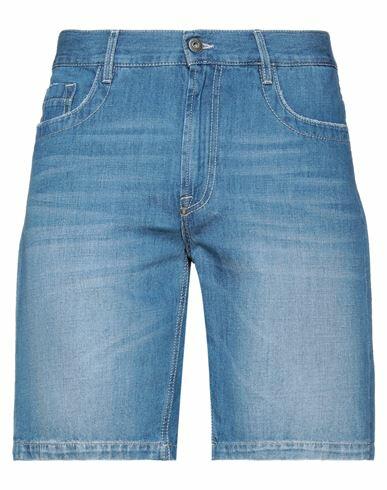 Bikkembergs Man Denim shorts Blue Cotton, Linen Cover