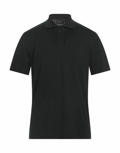 Brioni Man Polo shirt Black Cotton Cover