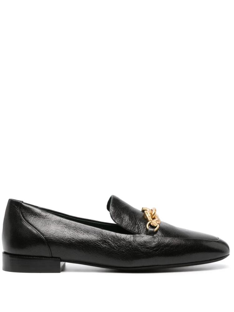 Tory Burch Jessa Horsehead-detail leather loafers - Black Cover