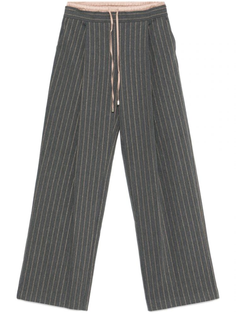 ERMANNO FIRENZE pinstriped trousers - Grey Cover