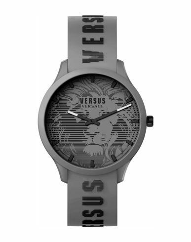 Versus Versace Domus Strap Watch Man Wrist watch Grey Stainless Steel Cover