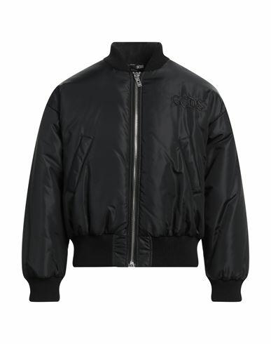 Gcds Man Jacket Black Polyester Cover