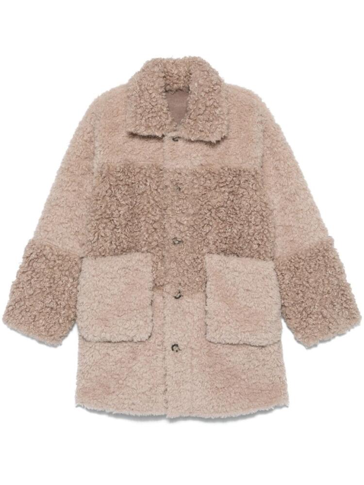 Urbancode reversible faux-shearling coat - Neutrals Cover