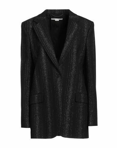 Stella Mccartney Woman Blazer Black Wool, Polyester Cover