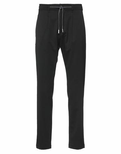 Cruna Man Pants Black Polyester, Virgin Wool, Elastane Cover