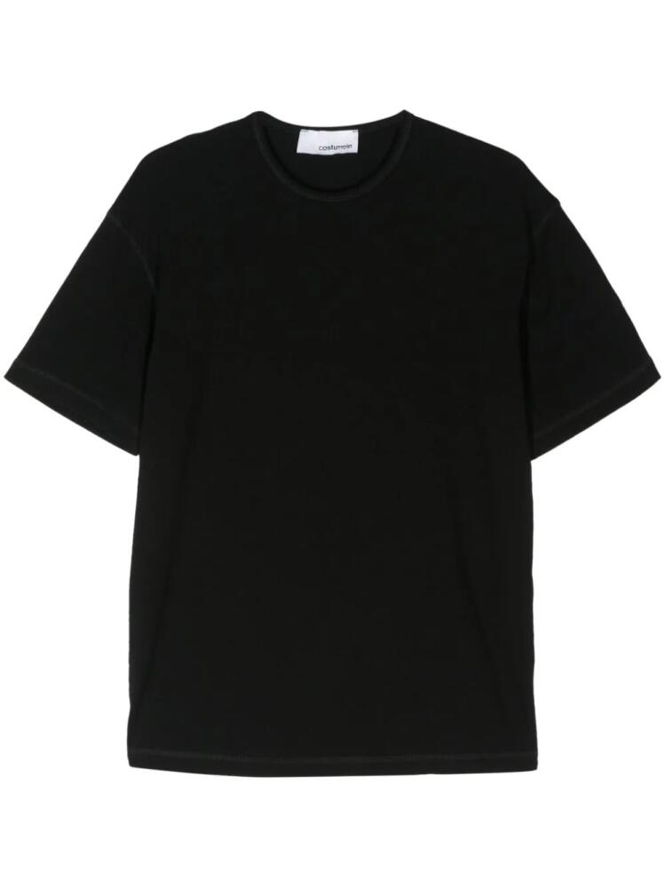 Costumein short-sleeve linen T-shirt - Black Cover