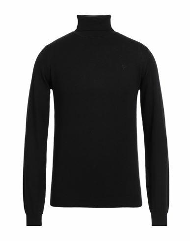 Fred Mello Man Turtleneck Black Cotton, Wool Cover