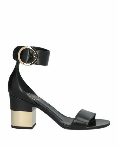 Roger Vivier Woman Sandals Black Leather Cover