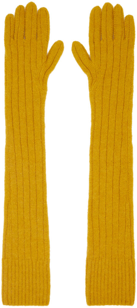 Dries Van Noten Yellow Long Gloves Cover