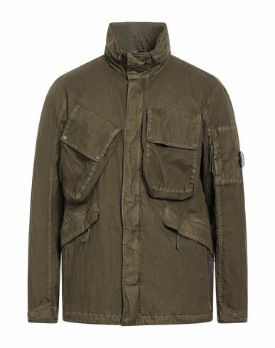 C. p. Company Man Jacket Dark green Cotton, Polyamide, Polyurethane resin Cover