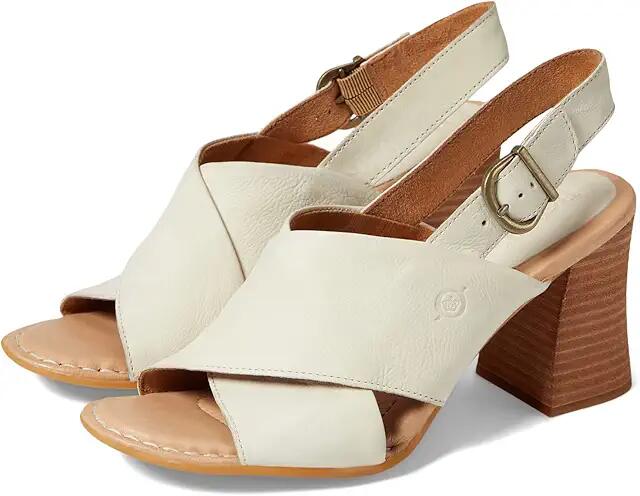 Born Tessa (White Full Grain Leather) Women's Shoes Cover