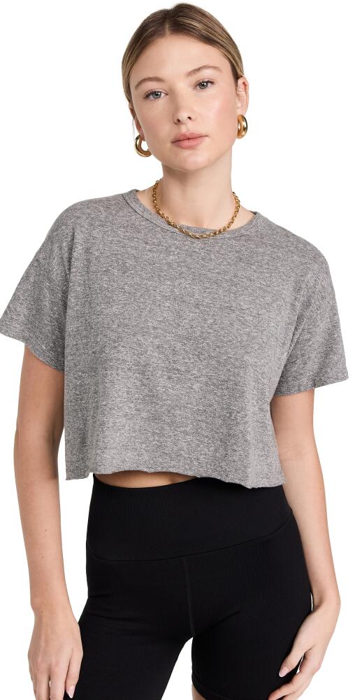 Year of Ours YOS Cropped Tee Heathered Grey Cover