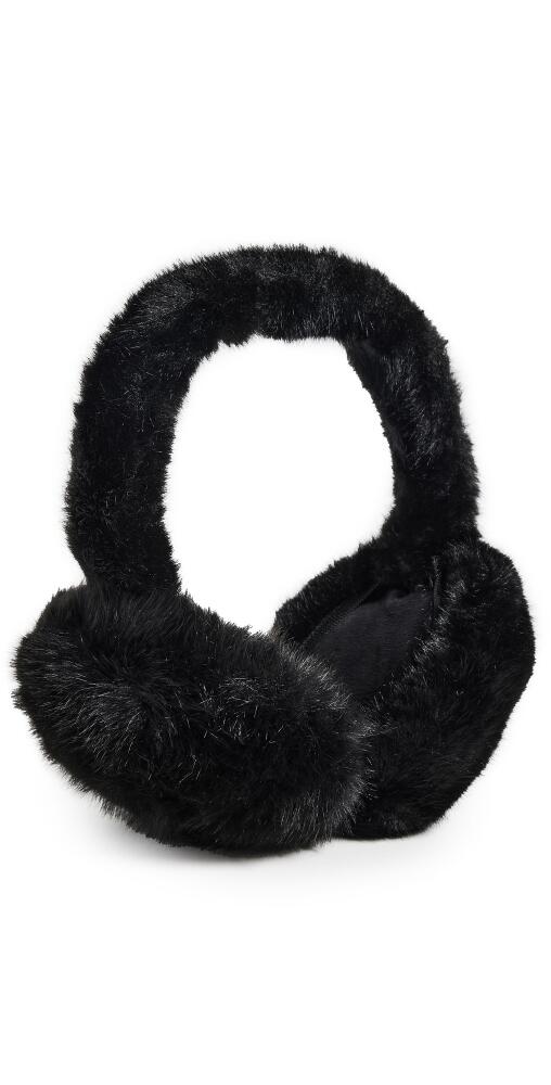 Hat Attack Faux Fur Earmuffs Black Cover