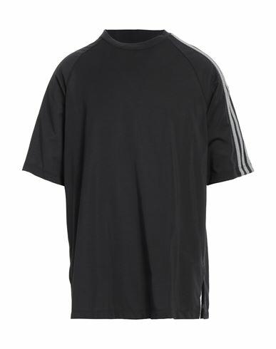 Y-3 Man T-shirt Black Cotton, Recycled polyester Cover