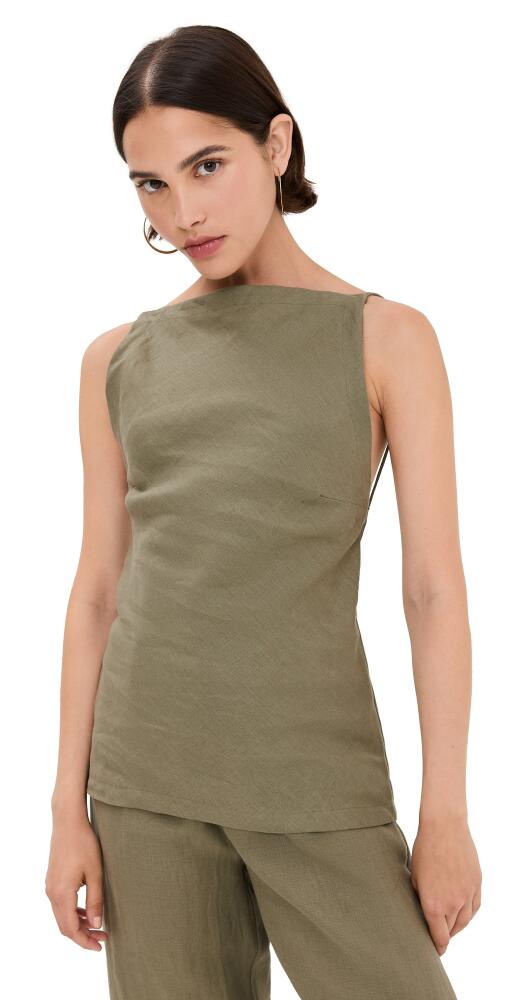 FAITHFULL THE BRAND Antibes Top Khaki Cover