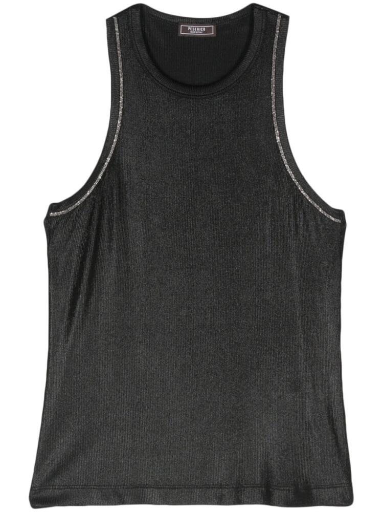 Peserico bead-embellished tank top - Black Cover