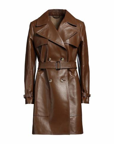 Max Mara Woman Coat Brown Lambskin Cover